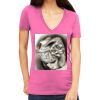 Tultex 214 - Ladies' Slim Fit Fine Jersey V-Neck Thumbnail