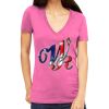 Tultex 214 - Ladies' Slim Fit Fine Jersey V-Neck Thumbnail