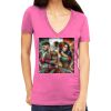 Tultex 214 - Ladies' Slim Fit Fine Jersey V-Neck Thumbnail