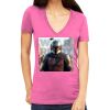 Tultex 214 - Ladies' Slim Fit Fine Jersey V-Neck Thumbnail