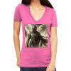 Tultex 214 - Ladies' Slim Fit Fine Jersey V-Neck Thumbnail