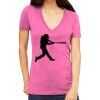 Tultex 214 - Ladies' Slim Fit Fine Jersey V-Neck Thumbnail