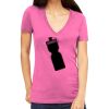 Tultex 214 - Ladies' Slim Fit Fine Jersey V-Neck Thumbnail