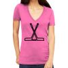 Tultex 214 - Ladies' Slim Fit Fine Jersey V-Neck Thumbnail