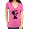 Tultex 214 - Ladies' Slim Fit Fine Jersey V-Neck Thumbnail