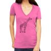 Tultex 214 - Ladies' Slim Fit Fine Jersey V-Neck Thumbnail