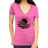 Tultex 214 - Ladies' Slim Fit Fine Jersey V-Neck Thumbnail
