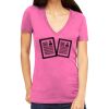 Tultex 214 - Ladies' Slim Fit Fine Jersey V-Neck Thumbnail