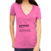 Tultex 214 - Ladies' Slim Fit Fine Jersey V-Neck Thumbnail