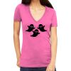 Tultex 214 - Ladies' Slim Fit Fine Jersey V-Neck Thumbnail
