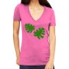 Tultex 214 - Ladies' Slim Fit Fine Jersey V-Neck Thumbnail