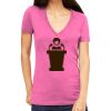 Tultex 214 - Ladies' Slim Fit Fine Jersey V-Neck Thumbnail