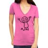 Tultex 214 - Ladies' Slim Fit Fine Jersey V-Neck Thumbnail